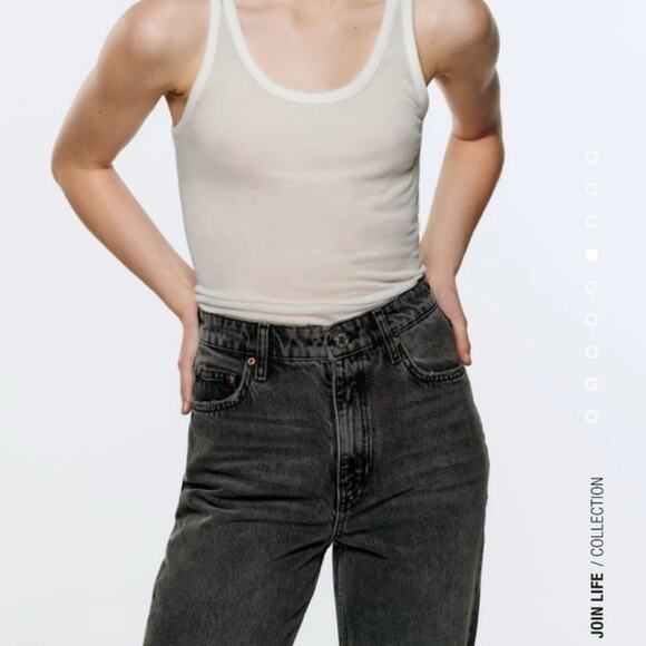 Zara Black 90s Mom Fit Jeans size 2 - Picture 3 of 12